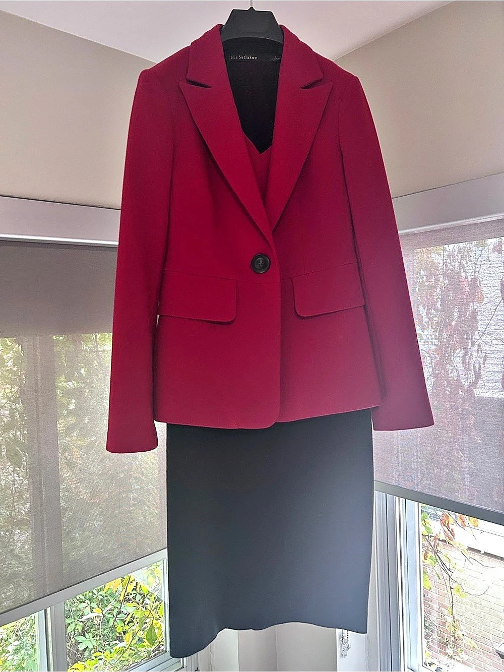 Iris Setlakwe Women's Color Block Suit Set Dress Size 4 / Jacket Size 2 (fits 4)
